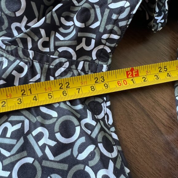 NWT Michael Kors Collection Men's Monogram Long-sleeve Shirt in Large - Picture 5 of 6